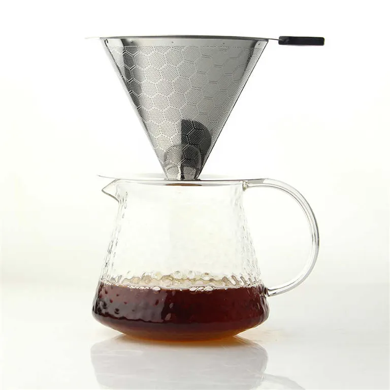 Phễu lọc không giấy Barcafe Dripper Honeycomb removable stainless steel funnel (1-2 cup)