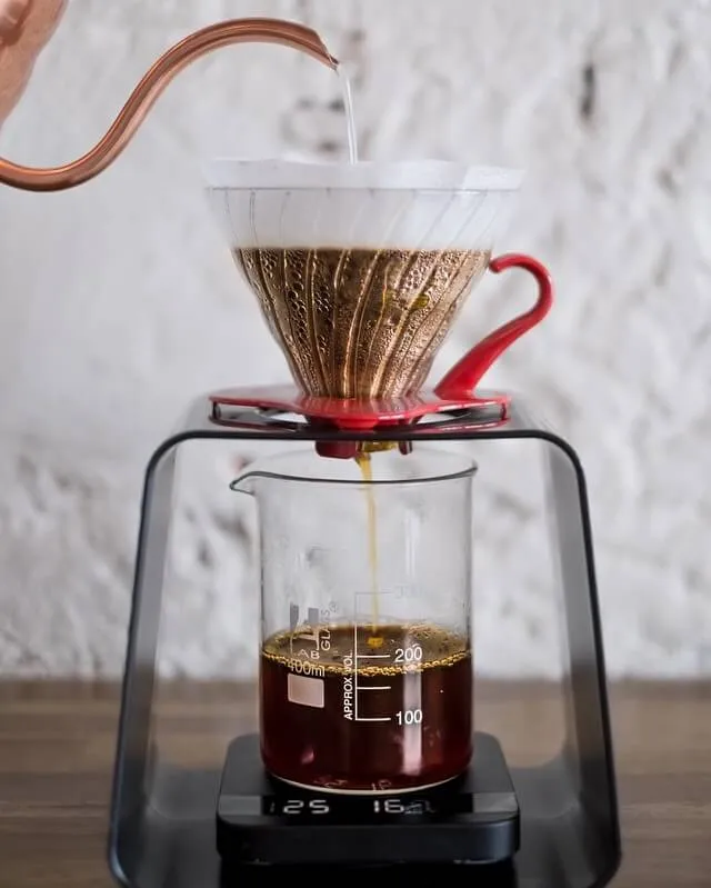 phễu lọc cà phê thuỷ tinh Hario V60 Glass Dripper 02 (VDGN-02B) 2-4 ly