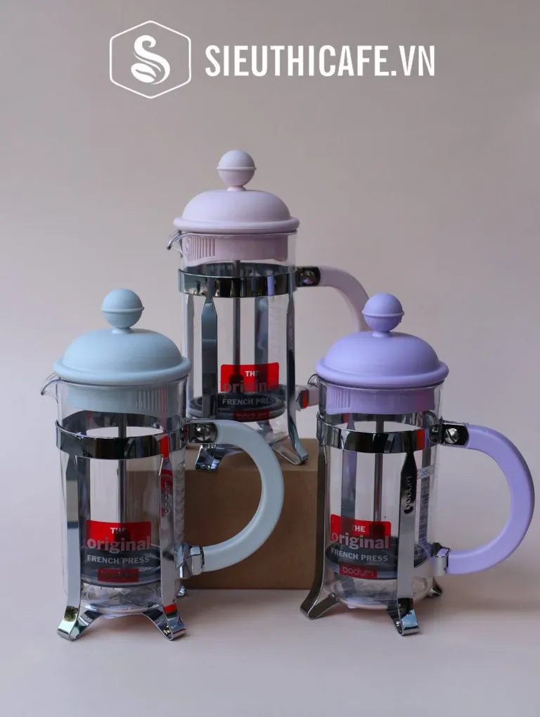 BÌNH PHA CÀ PHÊ KIỂU PHÁP BODUM CAFFETTIERA FRENCH PRESS - MÀU SHADOW - 3 CUPS