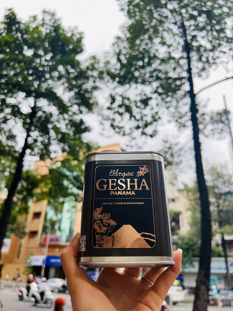 Cà phê Blagu hạt đã rang, Gesha Panama vùng Finca Lerida, Light Roast, 200g
