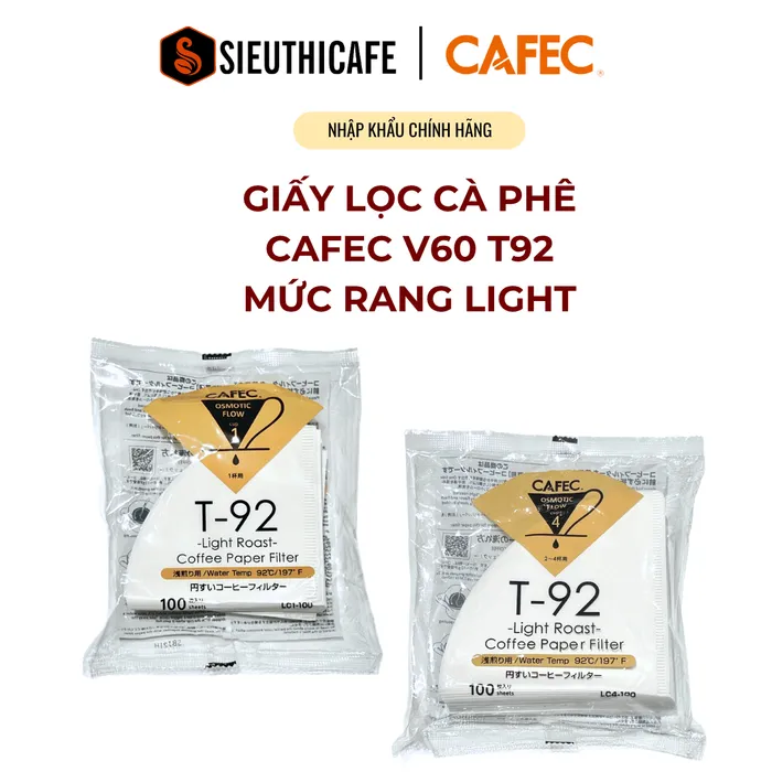 Giấy lọc Cafec Light Roast